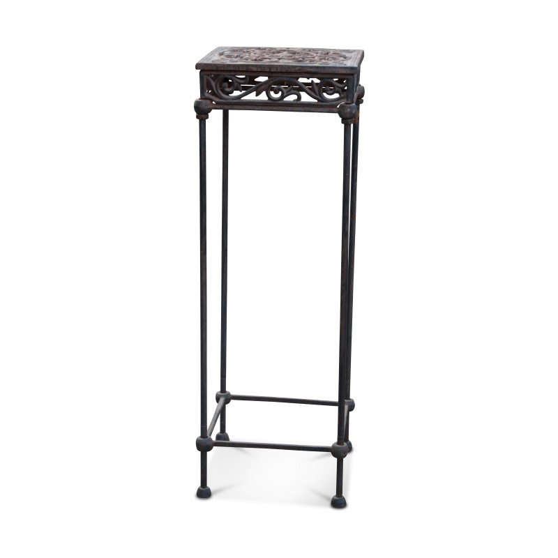 Une table sellette en fonte (travail français). - Moinat - Bouts de canapé, Bouillottes, Chevets, Guéridons Une table sellette en fonte (travail français). - Moinat - Bouts de canapé, Bouillottes, Chevets, Guéridons