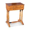 A Napoleon III walnut worker - Moinat - End tables, Bouillotte tables, Bedside tables, Pedestal tables