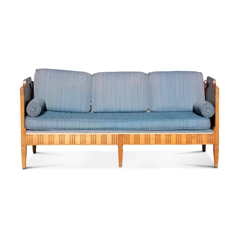 диван-кровать из вишневого дерева в стиле Людовика XVII, обтянутый тканью … - Moinat - Диваны