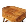 Une table valaisanne en noyer marquetée. - Moinat - Tables de salon