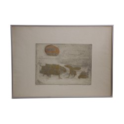 Aquarellbild. „Abstrakter“ Stil.