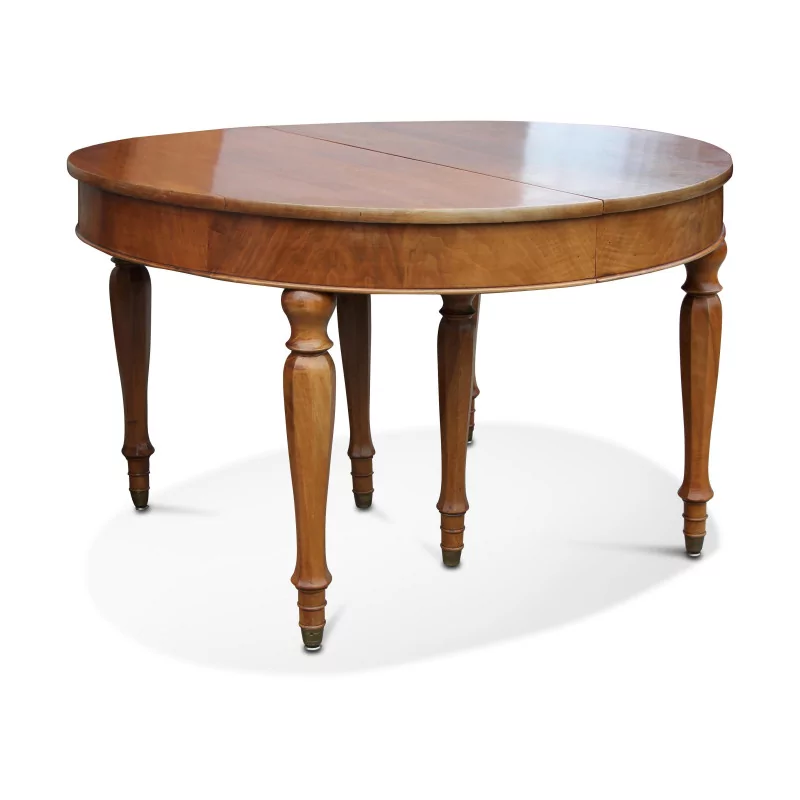 Directoire dining room table in walnut with 6 extensions … - Moinat - Dining tables