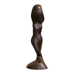 “裸体”青铜雕塑。日内瓦艺术家。 1988.