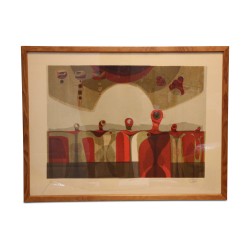 Tabelle von MBEA. Lithografie (p.a) „abstrakt“
