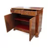 A Louis Philippe walnut sideboard mounted on fir, two drawers - Moinat - Buffet, Bars, Sideboards, Dressers, Chests, Enfilades