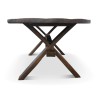 Une table et six tabourets en tonneaux de chêne. - Moinat - Tables de salle à manger