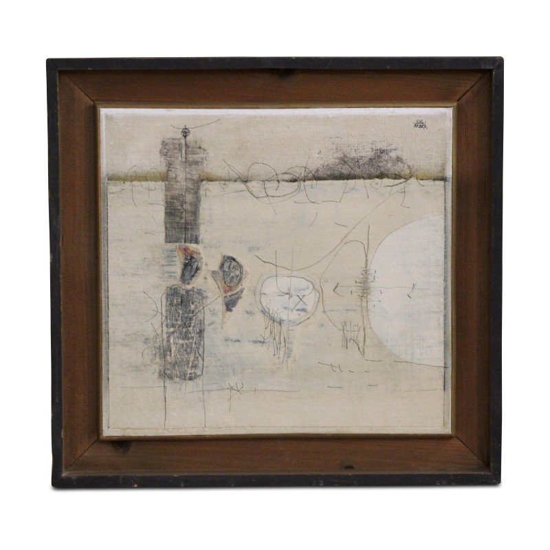 幅帆布油画,用材料粘在木头上 - Moinat - 画 - 各种的 幅帆布油画,用材料粘在木头上 - Moinat - 画 - 各种的
