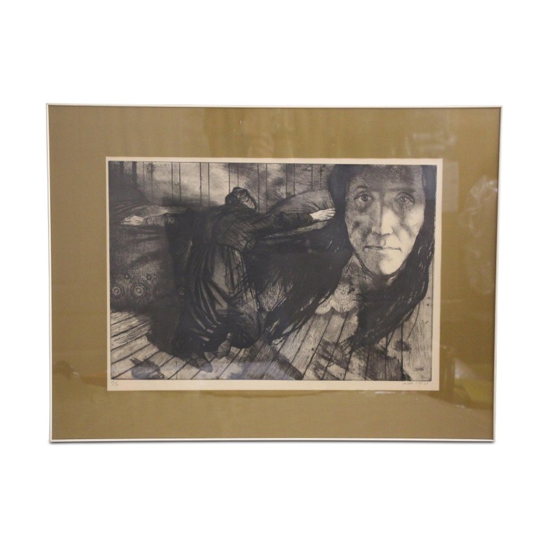 Painting by Michel Ciry. Lithograph No. 17/20 - Moinat - Painting - Portrait