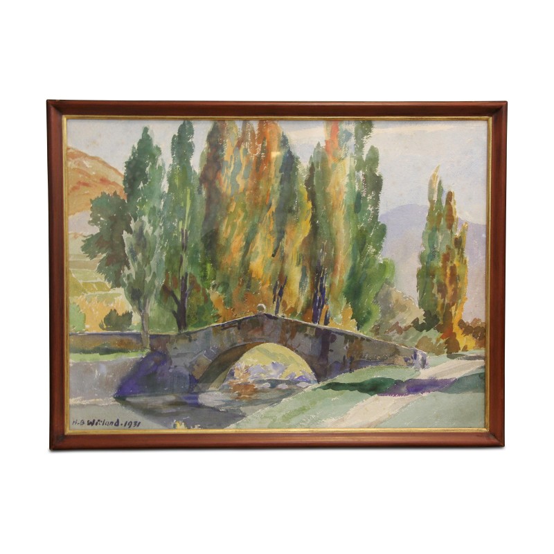 Painting by Hans Beat Wieland (1867-1945) - Moinat - Painting - Landscape Painting by Hans Beat Wieland (1867-1945) - Moinat - Painting - Landscape