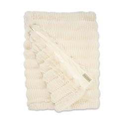 Plaid en fourrure artificielle de belle qualité. "Owl snow".