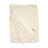 Plaid en fourrure artificielle de belle qualité. "Owl snow". - Moinat - Couvertures, Plaids