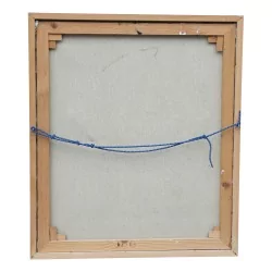 Huile sur toile "Abstrait" de Mary-Jane Socchi.