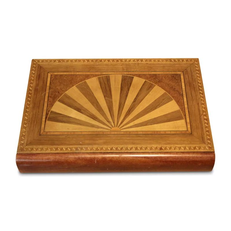 Inlaid book box. - Moinat - Boxes, Urns, Vases