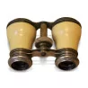 Binocular theater glasses in silver-plated brass and bone. - Moinat - Decorating accessories