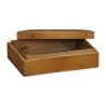 lemon wood box “card players” - Moinat - Boxes, Urns, Vases