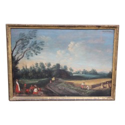 Ein Öl auf Leinwand von Augustus. Ostschweiz.