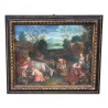 Un tableau , huile sur toile. “Scène de campagne”. Italie. - Moinat - Tableaux - Divers