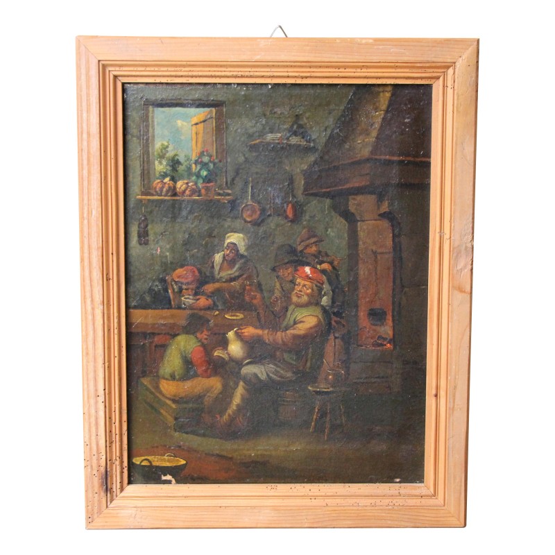 Ein Gemälde, Öl auf Leinwand, Tannenrahmen. Italien - Moinat - Gemälden - Verschieden