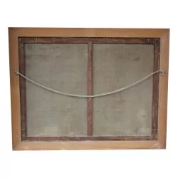 一幅画，布面油画，杉木框。意大利。