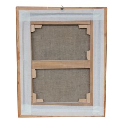 一幅作品，布面油画。意大利
