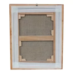 一幅作品，布面油画。意大利