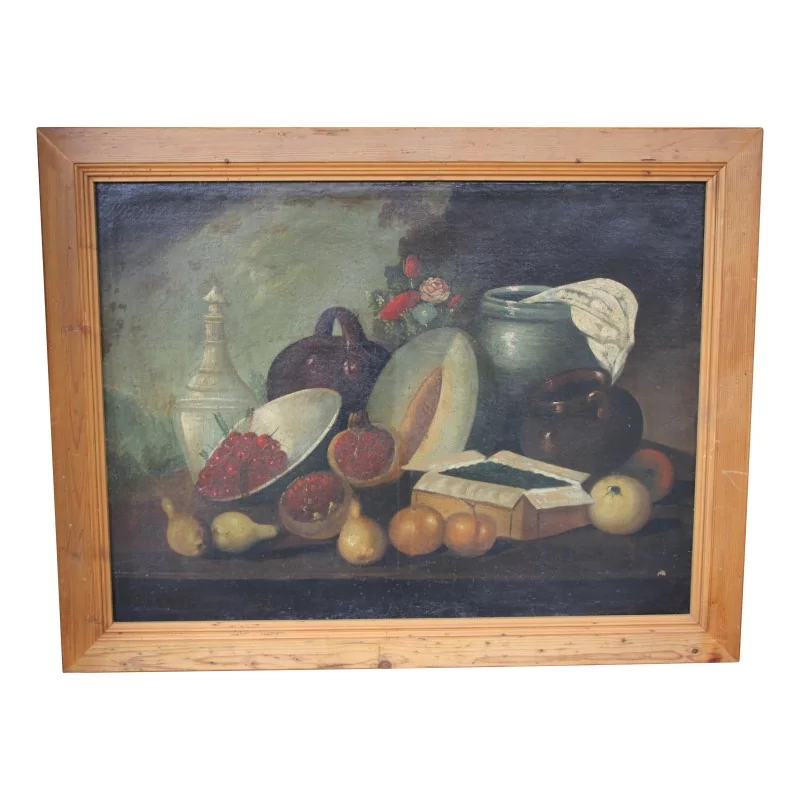 一幅作品，布面油画。意大利。 - Moinat - 画 - 静物