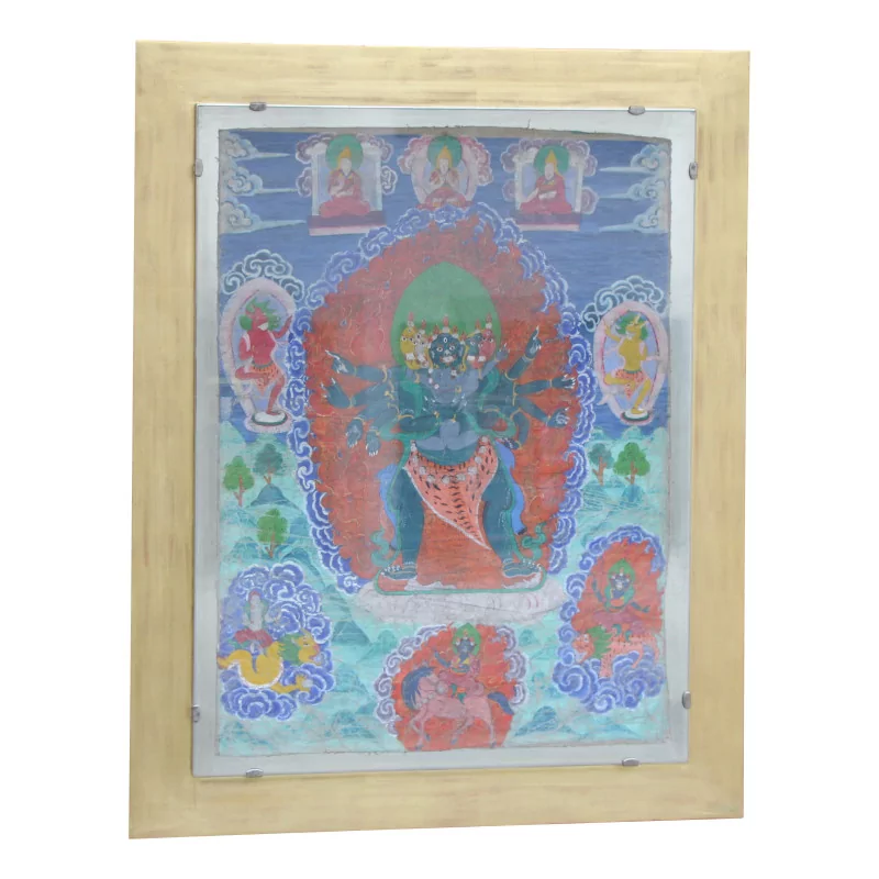 Ein tibetisches Tanka-Kunstwerk. - Moinat - Gemälden - Verschieden