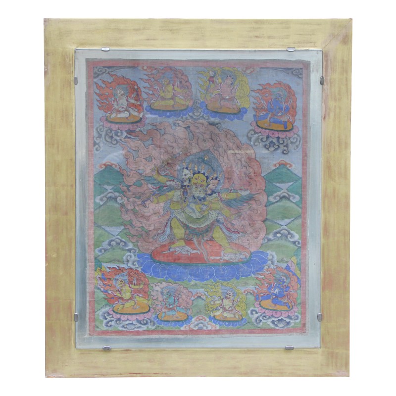 A Tibetan Tanka canvas. - Moinat - Painting - Miscellaneous A Tibetan Tanka canvas. - Moinat - Painting - Miscellaneous