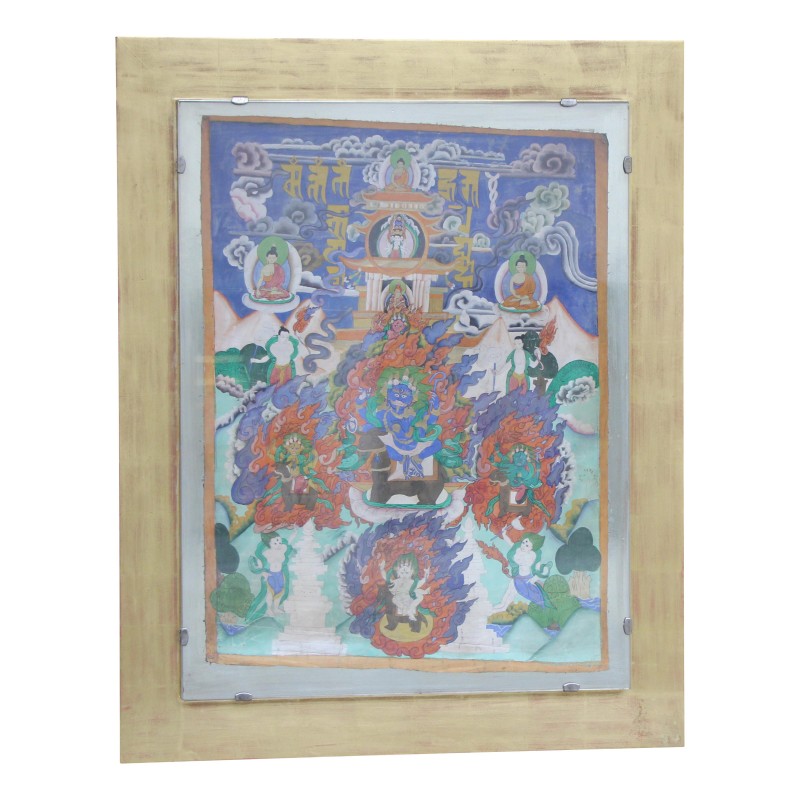 Une toile Tanka Tibétain. - Moinat - Tableaux - Divers Une toile Tanka Tibétain. - Moinat - Tableaux - Divers