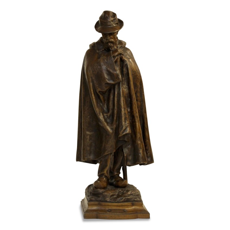 Un bronze par Caussé. "Le vieux berger". - Moinat - Bronzes Un bronze par Caussé. "Le vieux berger". - Moinat - Bronzes