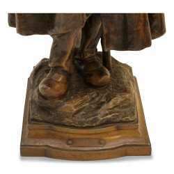 Un bronze par Caussé. "Le vieux berger".