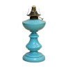Une base de lampe en opaline bleu. - Moinat - Lampes de table