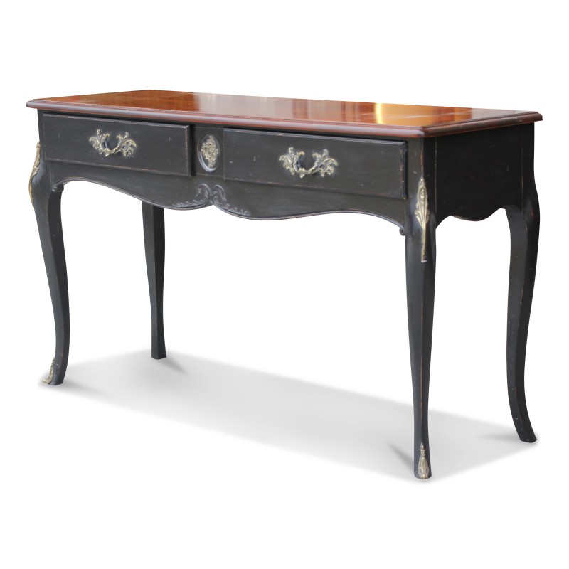 A vendrome 2-drawer console table in cherry wood - Moinat - Consoles, Side tables, Sofa tables A vendrome 2-drawer console table in cherry wood - Moinat - Consoles, Side tables, Sofa tables