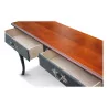 A vendrome 2-drawer console table in cherry wood - Moinat - Consoles, Side tables, Sofa tables