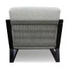 Дизайнерские кресла из бука, обтянутые белой тканью - Moinat - Кресла
