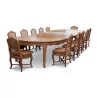 路易十五摄政时期的胡桃木餐桌 - Moinat - 餐桌