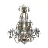 Un lustre de style Baroque bronze, verre - Moinat - Lustres, Plafonniers