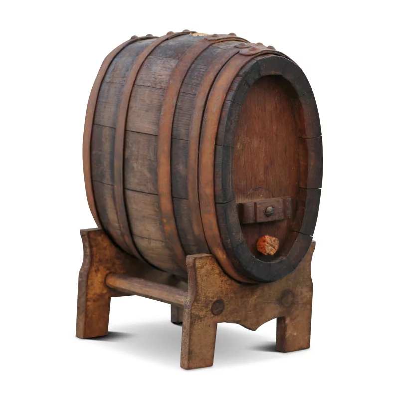 A small liquor barrel with its base. - Moinat - Decorating accessories