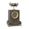 黑色大理石和青铜材质的拿破仑三世时钟。 - Moinat - 台钟