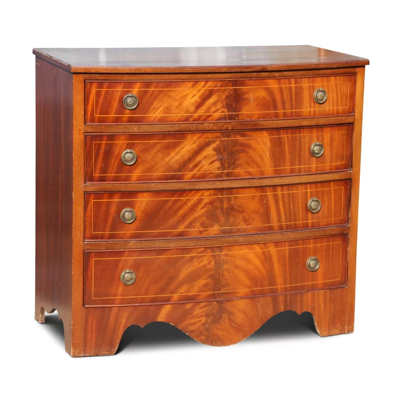A regency style English mahogany chest of drawers - Moinat - Chests of drawers, Commodes, Chifonnier, Chest of 7 drawers