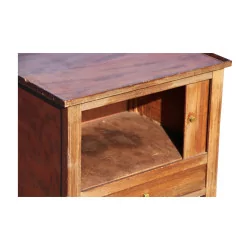 A small mahogany executive bedside table