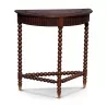Une petite console demi lune en chêne - Moinat - Consoles, Dessertes, Dos de canapé