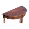 Une petite console demi lune en chêne - Moinat - Consoles, Dessertes, Dos de canapé