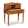 Un bureau Louis Philippe en noyer, plateau extensible. - Moinat - Bureaux cylindre, à abattant, Secrétaires