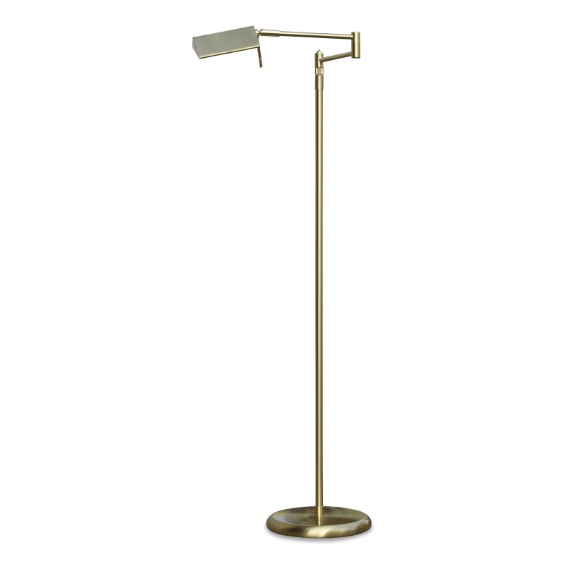 Eine LED-Wohnzimmer-Stehlampe aus poliertem Messing - Moinat - Stehlampen Eine LED-Wohnzimmer-Stehlampe aus poliertem Messing - Moinat - Stehlampen