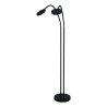 Eine zweiflammige schwarze LED-Stehlampe - Moinat - Stehlampen