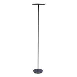 Un lampadaire LED noir