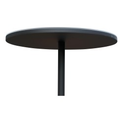 Un lampadaire LED noir