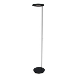 Un lampadaire LED  noir