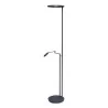 A black LED floor lamp with its LED reading arm - Moinat - Standing lamps